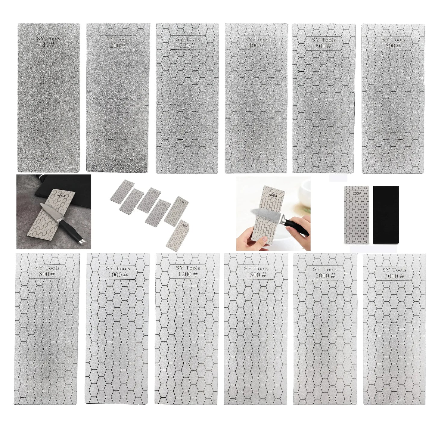 1pc Knife Sharpening Stone Kitchen Household Knife Diamond Knife