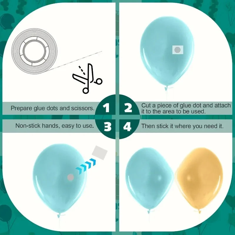 Double Sided Clear Sticky Point Tape Balloon Glue Dot Adhesive