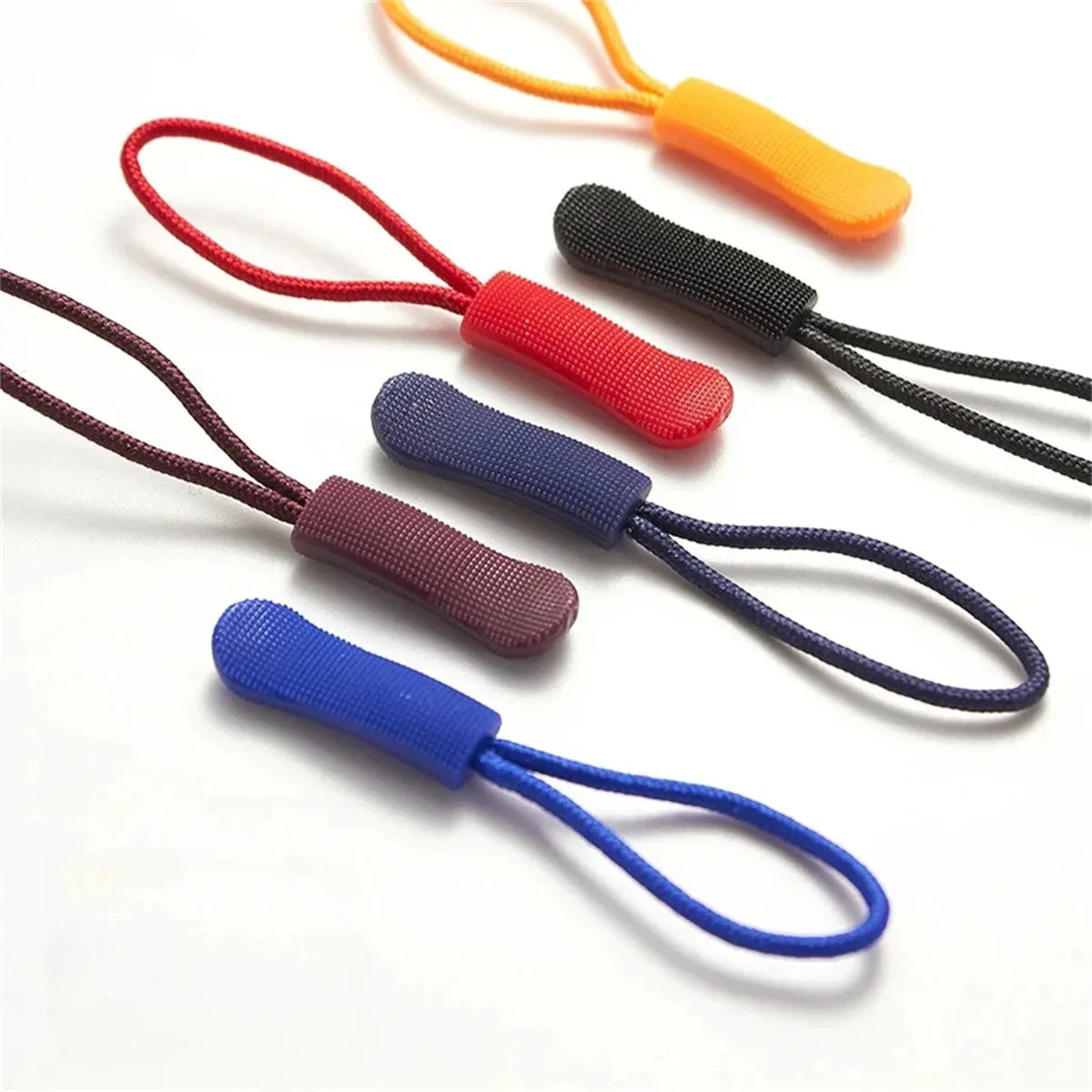 20 Pcs Zipper Tail Rope Clothing Plastic Zipper Head Zipper Rope Bag