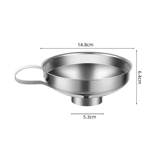 Stainless Steel Wide Mouth Funnel Canning Funnel Cup Jam Salad