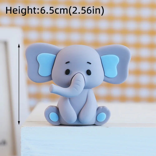 Baby Elephant Cake Topper for Baby Shower Elephant Cake Decoration