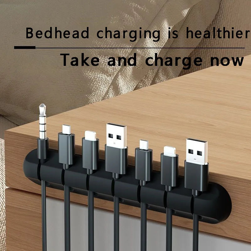 5/7-hole Data Cable Organizer, Desktop Charging Cable Storage