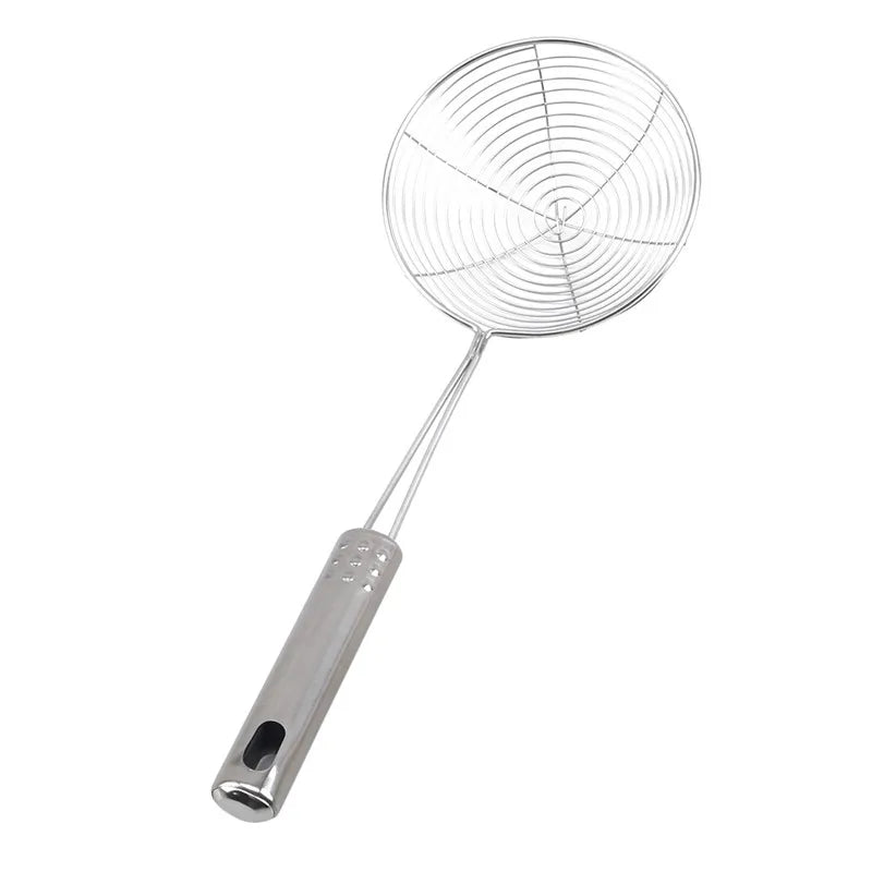 Oval Skimmer Stainless Steel Filter Mesh Oil Pot Food Filter Cookware