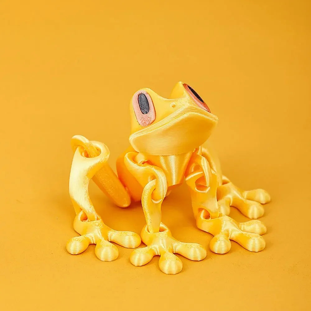 3D Printing Simulation Tree Frog Joint Movable Frog Ornaments Kitchen