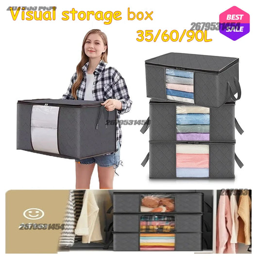 Storage Bags Shopping Suitcase Organizer Large Capacity Clothes