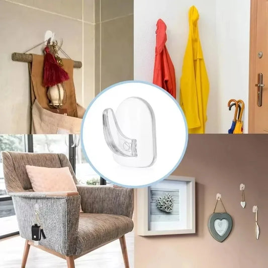 Transparent Mini Small Hooks Household Load-bearing Adhesive Hooks