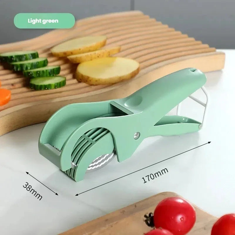 HooFun Kitchen Tools Stainless Steel Vegetable and Fruit Slicer Multi