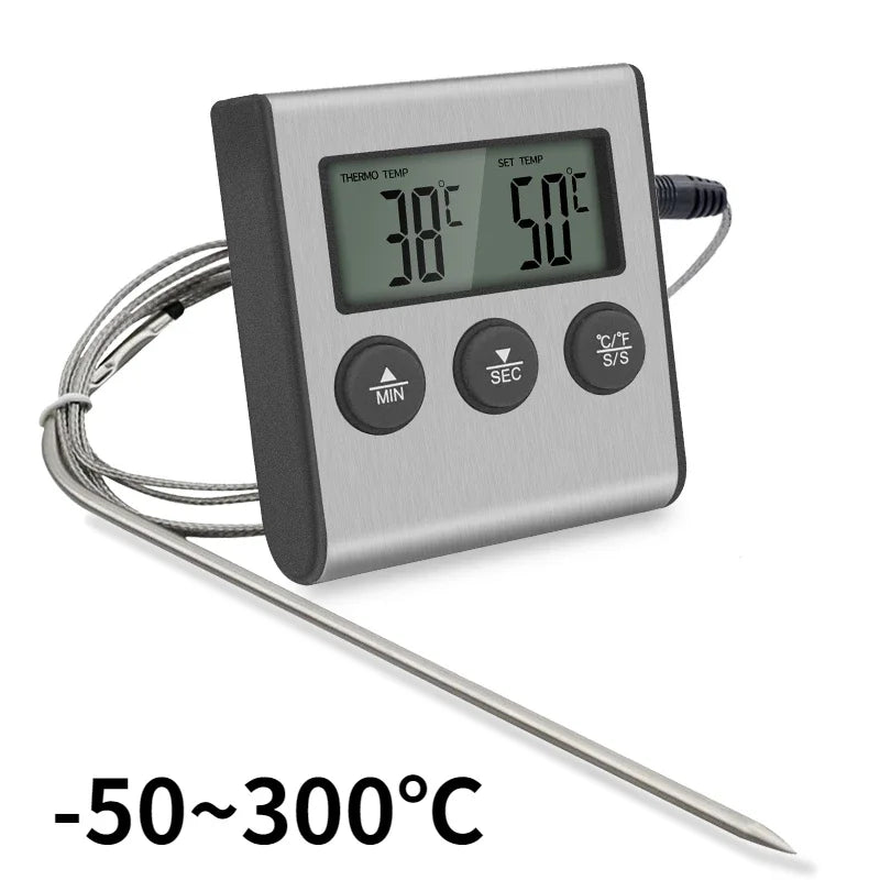 Tp700 Digital Remote Wireless Food Kitchen Oven Thermometer Probe For