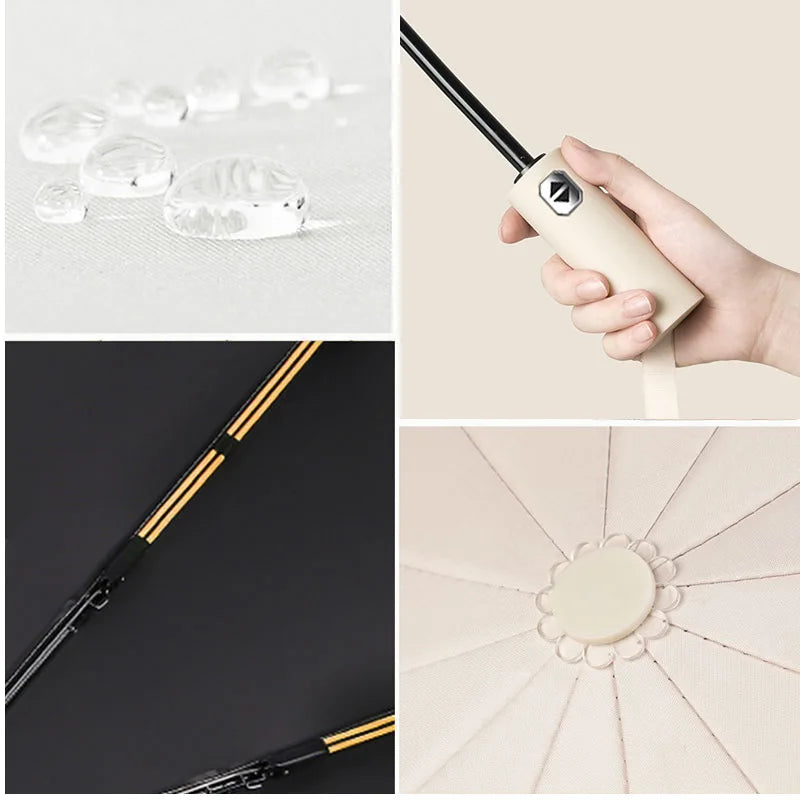 Automatic Umbrella UV Protection Compact Portable Sun/Rain Folding