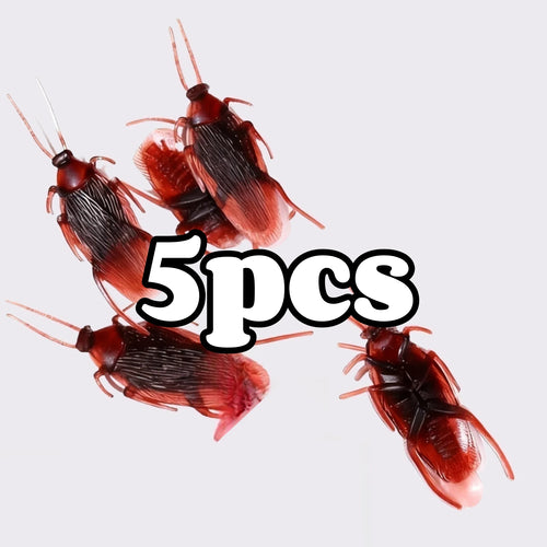 50pcs Realistic Bugs Funny Toy Fake Cockroach Novelty Insects