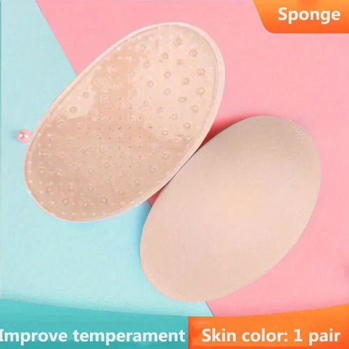 1 Pair Removable Breathable Women's Silicone Invisible Bra Straps,