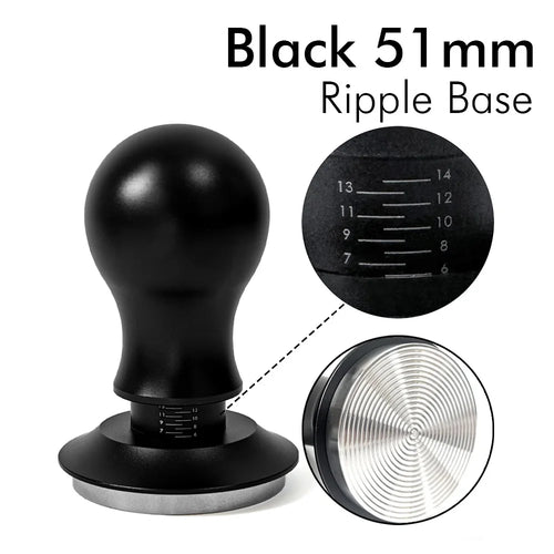 Coffee Tamper 58mm 54mm 51mm Ripple Base Leveling Constant Pressure
