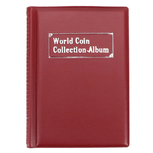 HWZXYXGS 120/60 Pockets Artificial PU Leather Coins Collection Album