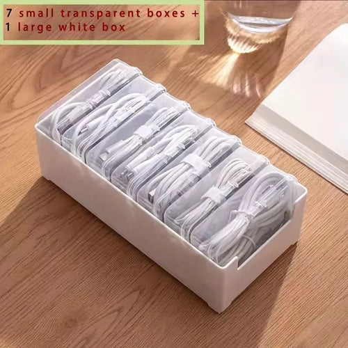Cable Jewelry Accessories Organizer Storage Box Durable Plastic Daily