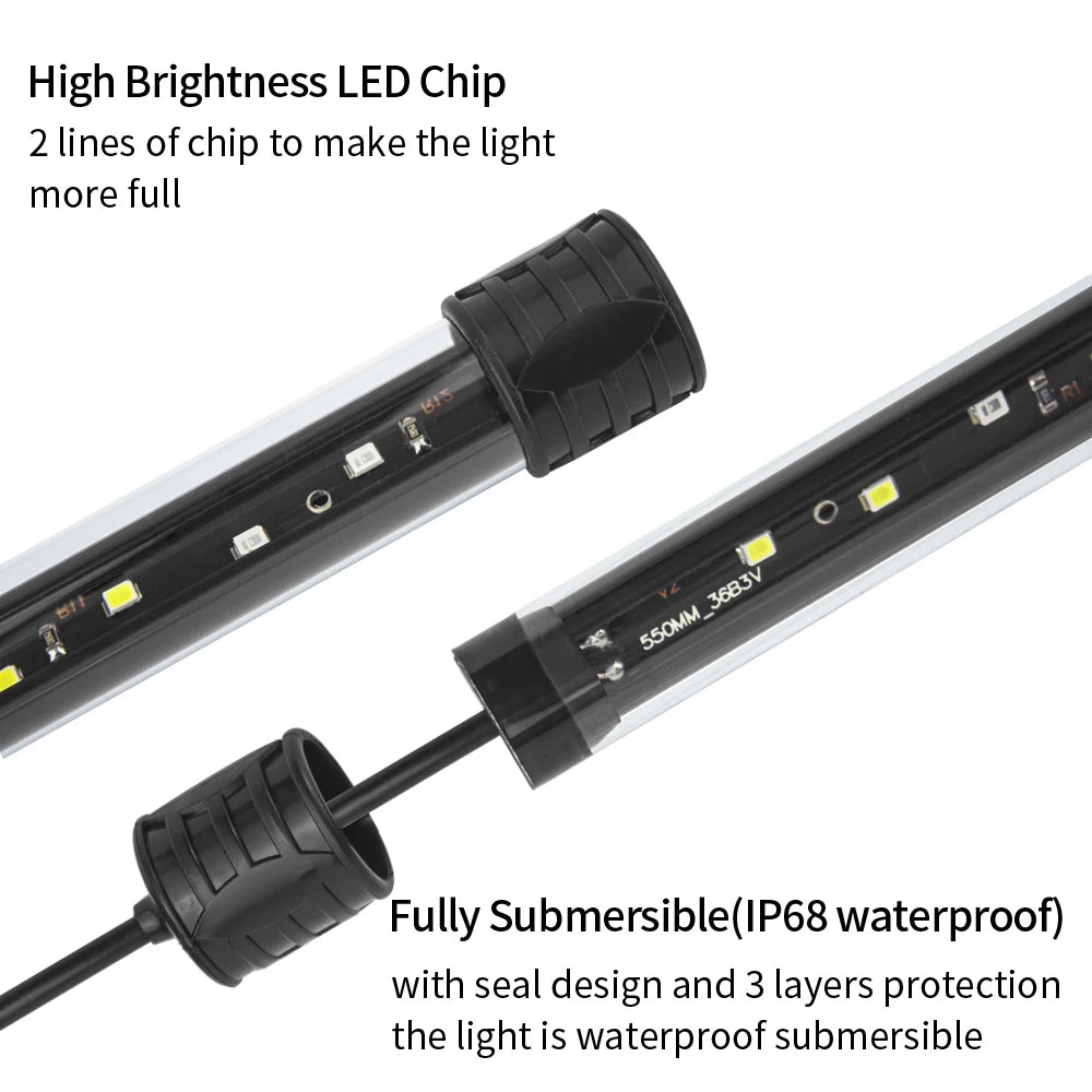 USB Aquarium Light LED Plant Grow Lamp 18-58CM Aquariums Decor