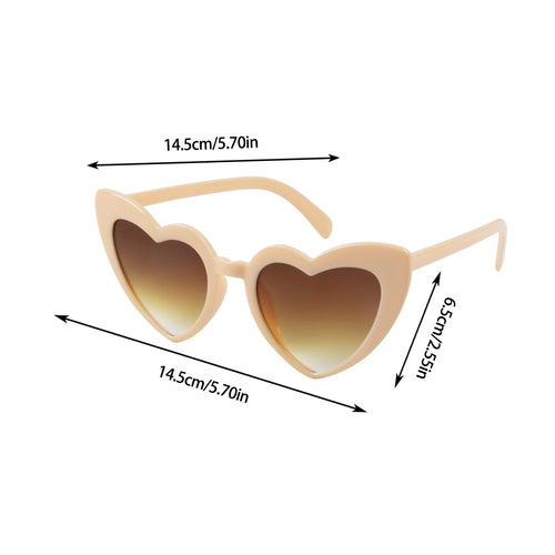 Bachelorette Party Heart Shaped Glasses Black White Pink Avocado Green