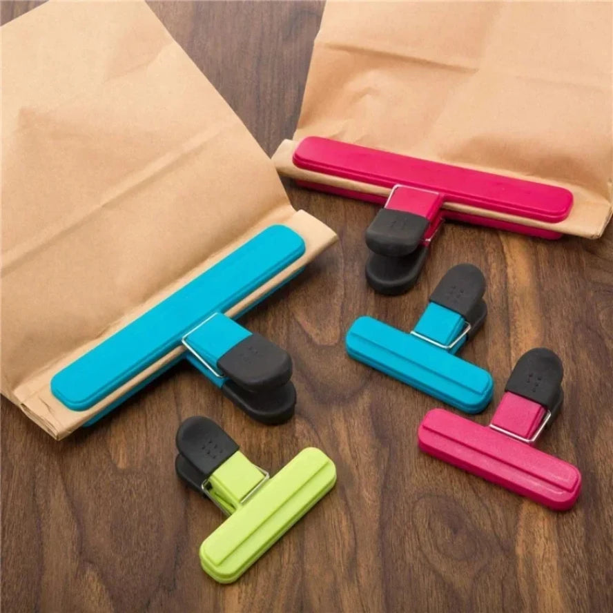 6pcs T-type Kitchen Food Sealing Clip, Household Tea Snacks Plastic