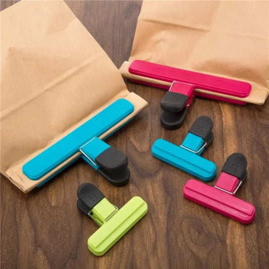 6pcs T-type Kitchen Food Sealing Clip, Household Tea Snacks Plastic