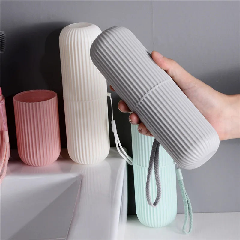 1Pc Portable Toothbrush Cup Bathroom Toothpaste Holder Storage Case