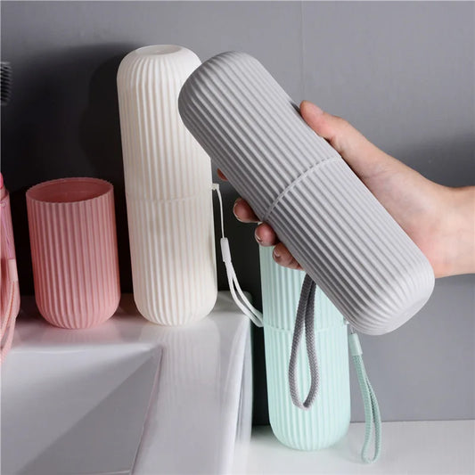 1Pc Portable Toothbrush Cup Bathroom Toothpaste Holder Storage Case