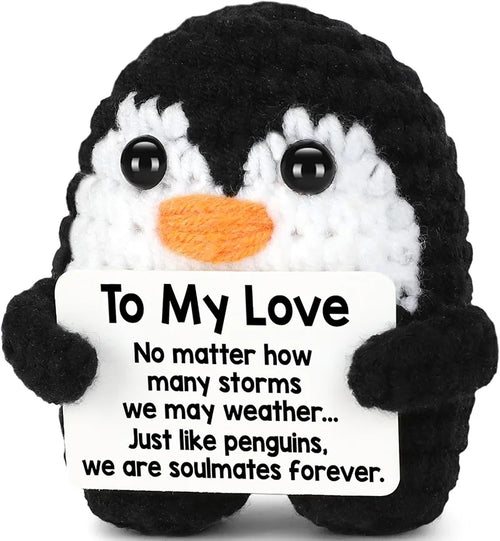 Positive Crochet Potato Animal with Positive Message, Emotional