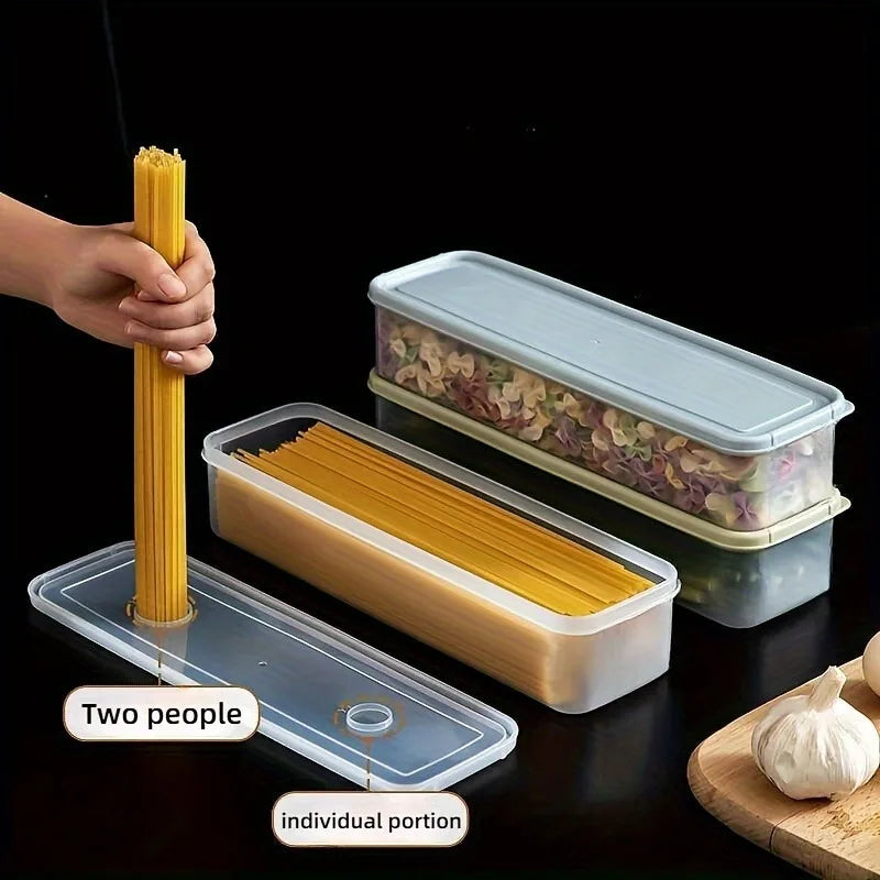 4 Pcs Long Rectangular Food Storage Containers, Plastic Reusable