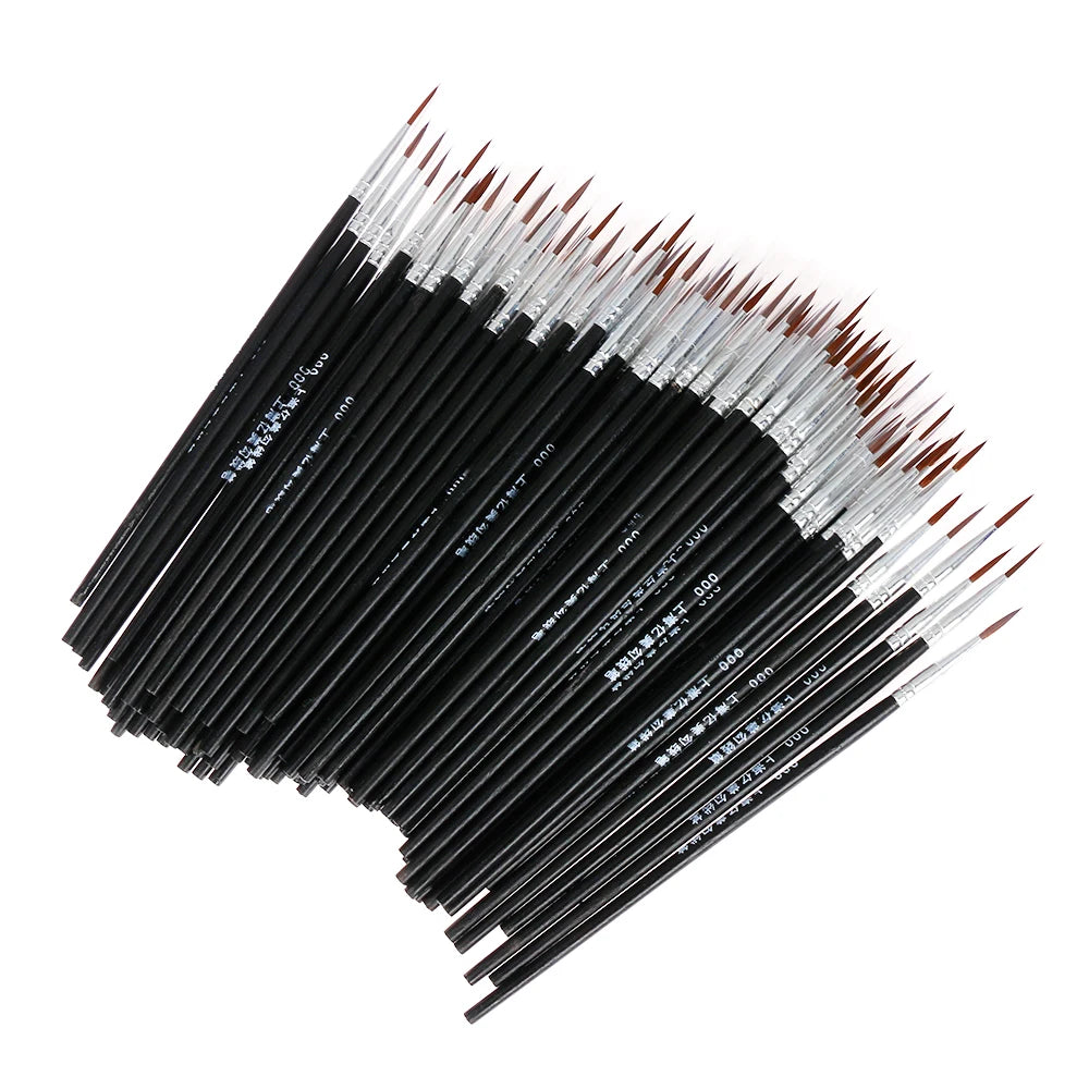 10pcs 0.7/1.1/1.5cm Fine Hand Painted Thin Hook Line Pen Art Supplies