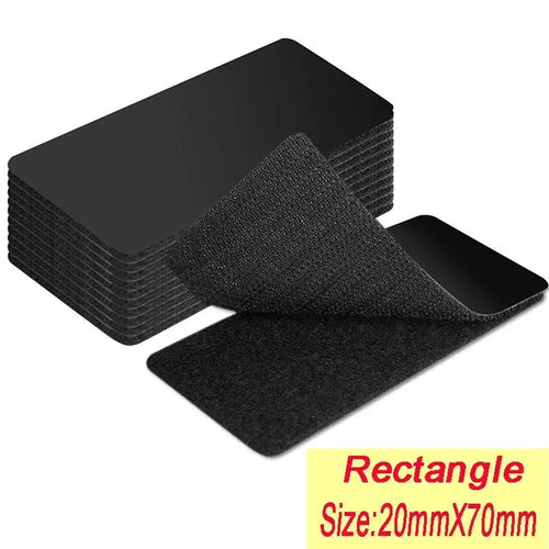 100PCS double-sided Household Use Touches Fastener Black Pad Fixed