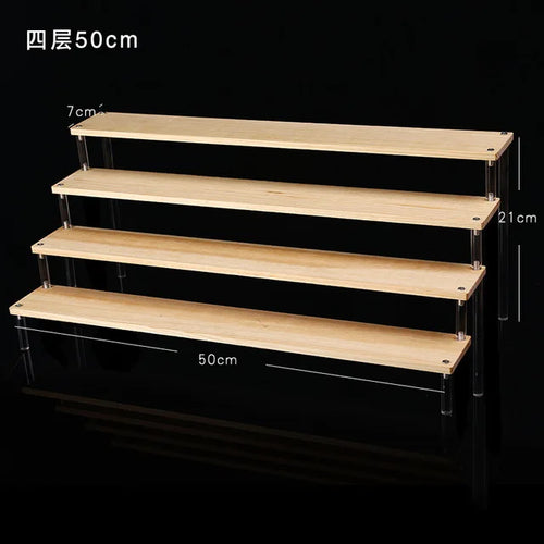 1-5 Tier Acrylic Display Stand,Clear Display Riser Rack for