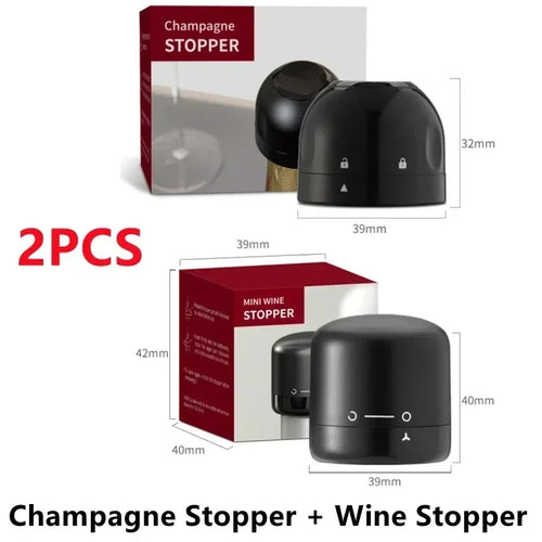 Wine Stopper 1/2 Piece Reusable Bar Accessories Silicone Sealing