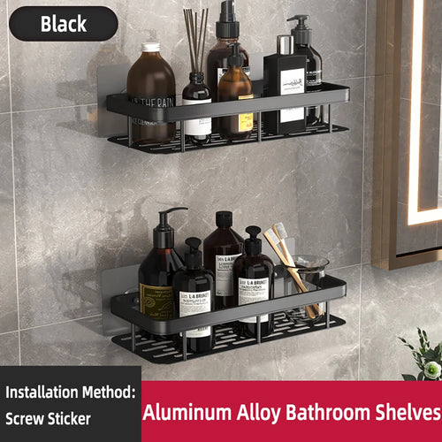 Wall Hanging Corner Rectangular Rack Bathroom Shelf Towel Rack Shelves