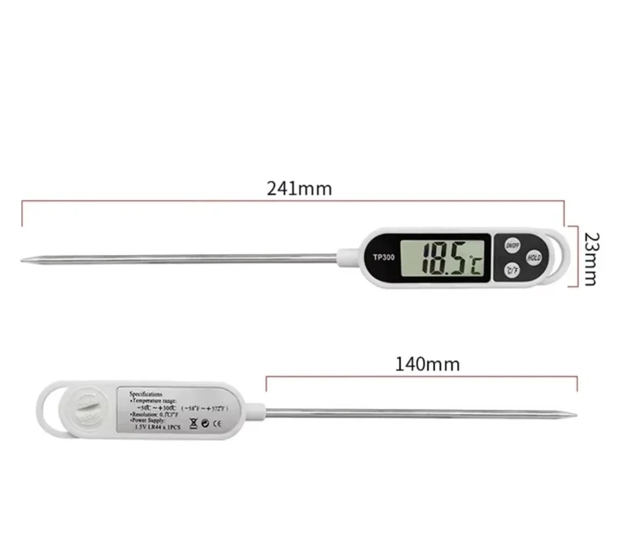 1PCS Food Thermometer TP300 Digital Kitchen Thermometer For Meat