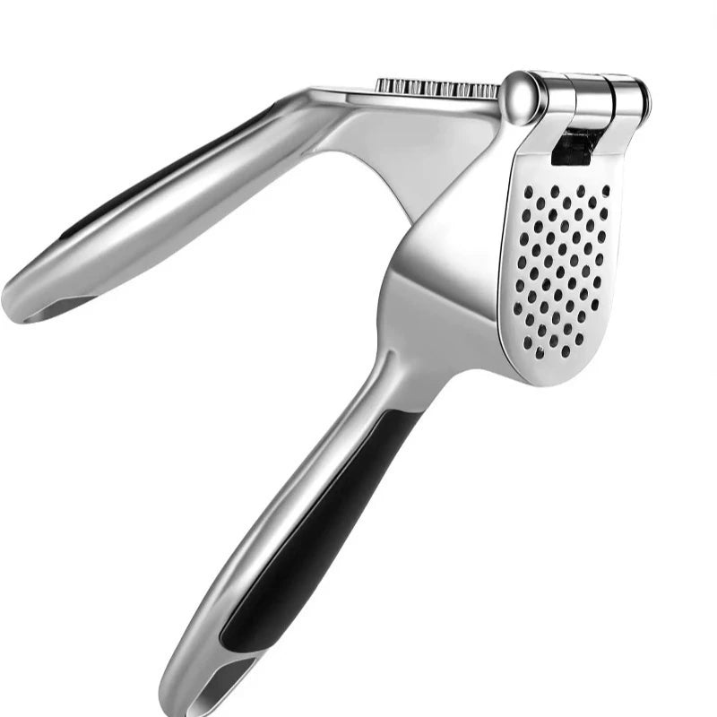 1PC Garlic Press Zinc Alloy Garlic Mincer Crusher with Ergonomic Soft