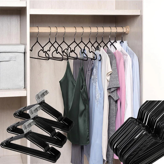 Non-Slip Coated Metal Suit Coat Hangers Heavy Duty Clothes Hangers