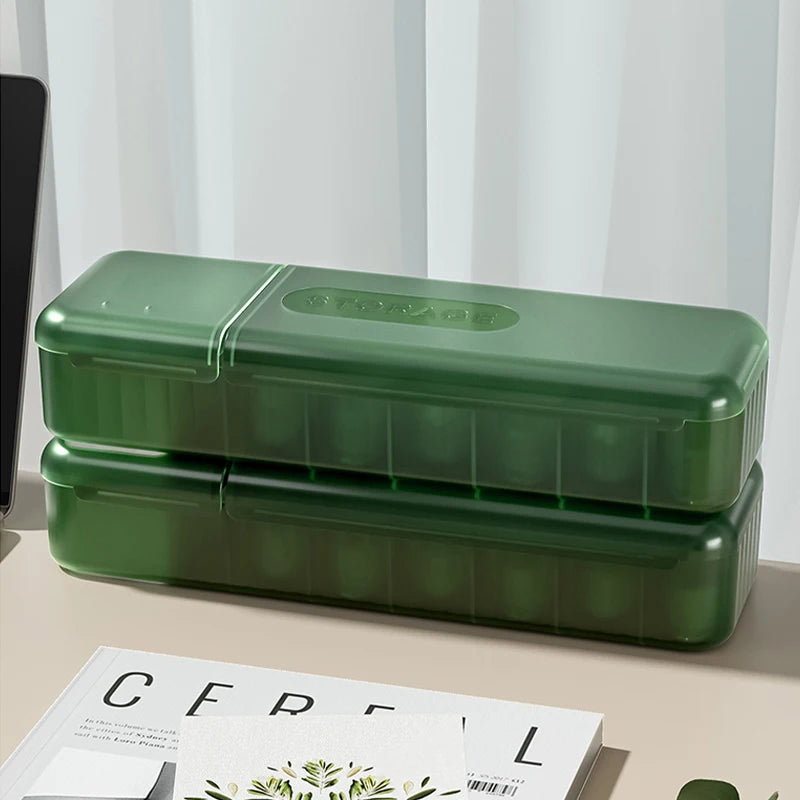 Desktop Covered Data Cable Storage Box, Power Charging Cable Sorting