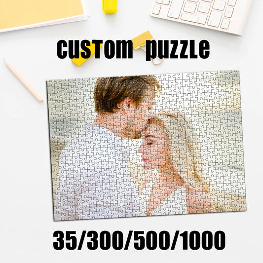 Personalized Custom Photo Puzzle Customize "Cardboard/wooden