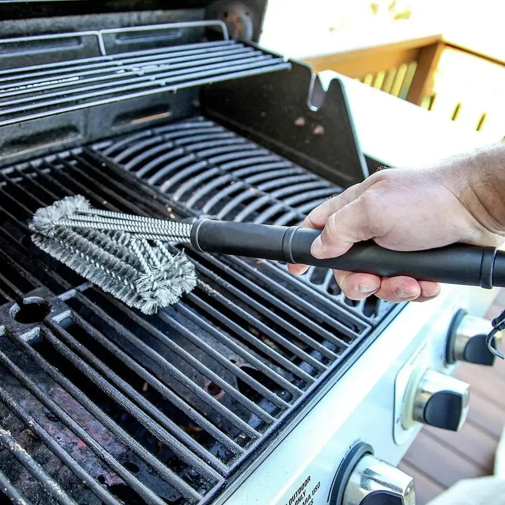 Barbecue Grill BBQ Brush Clean Tool Grill Accessories Stainless Steel