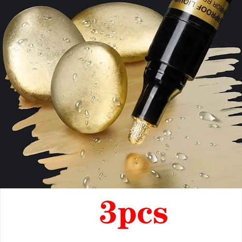 3/2/1pcs Chrome Mirror Marker Pen 2mm DIY Reflective Paint Pen