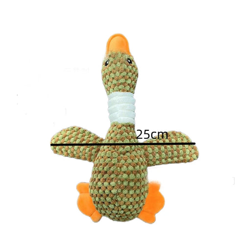 Funny Duck Cute Dog Plush Toys Pet Squeak Toy for Puppy  Sound Wild