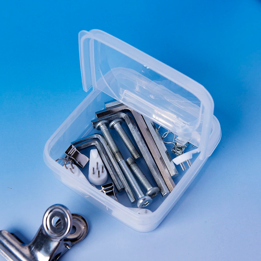 1PC Transparent plastic flip storage box, square PP box, small items,
