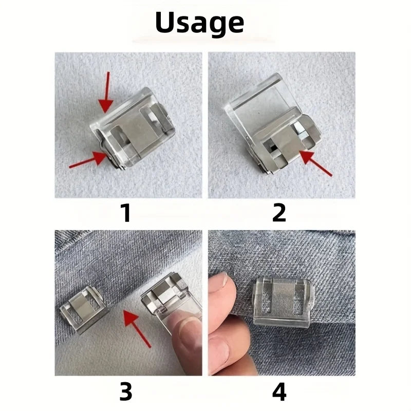 2/4/6/pcs invisible leg shortening clip, non-slip pants edge clip,