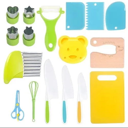 Kids Cooking Cutter Set Kids Knife Toddler Cutter Plastic Cake Fruit