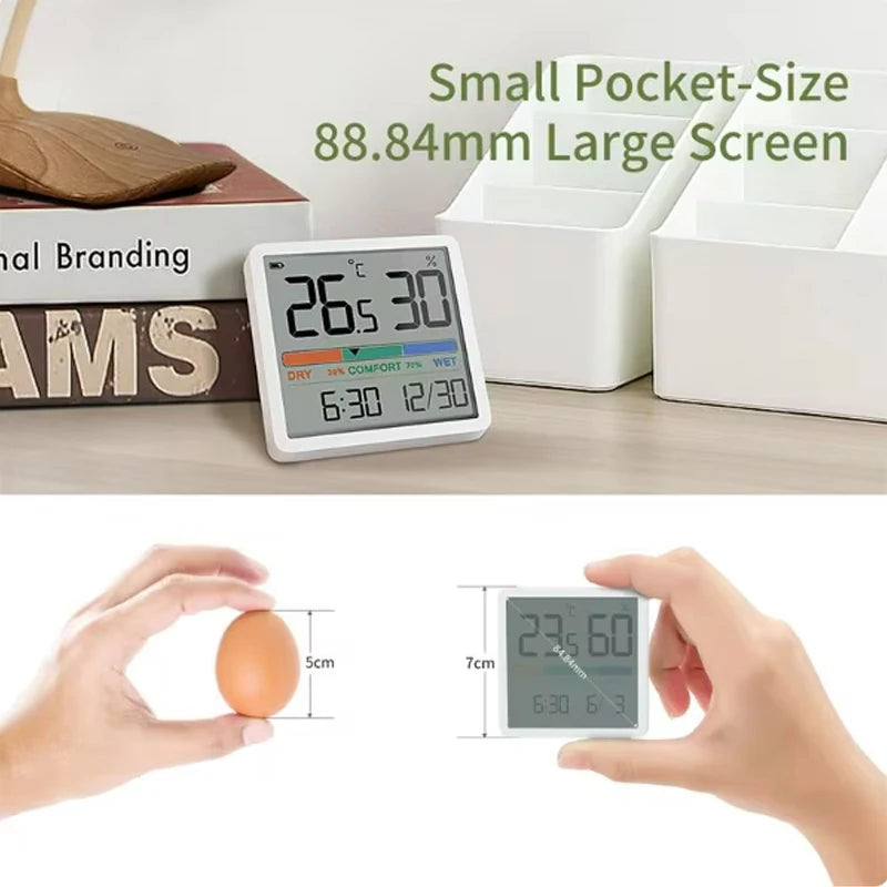 2024 New Digital Home Indoor Temperature Humidity Meter LCD Digital