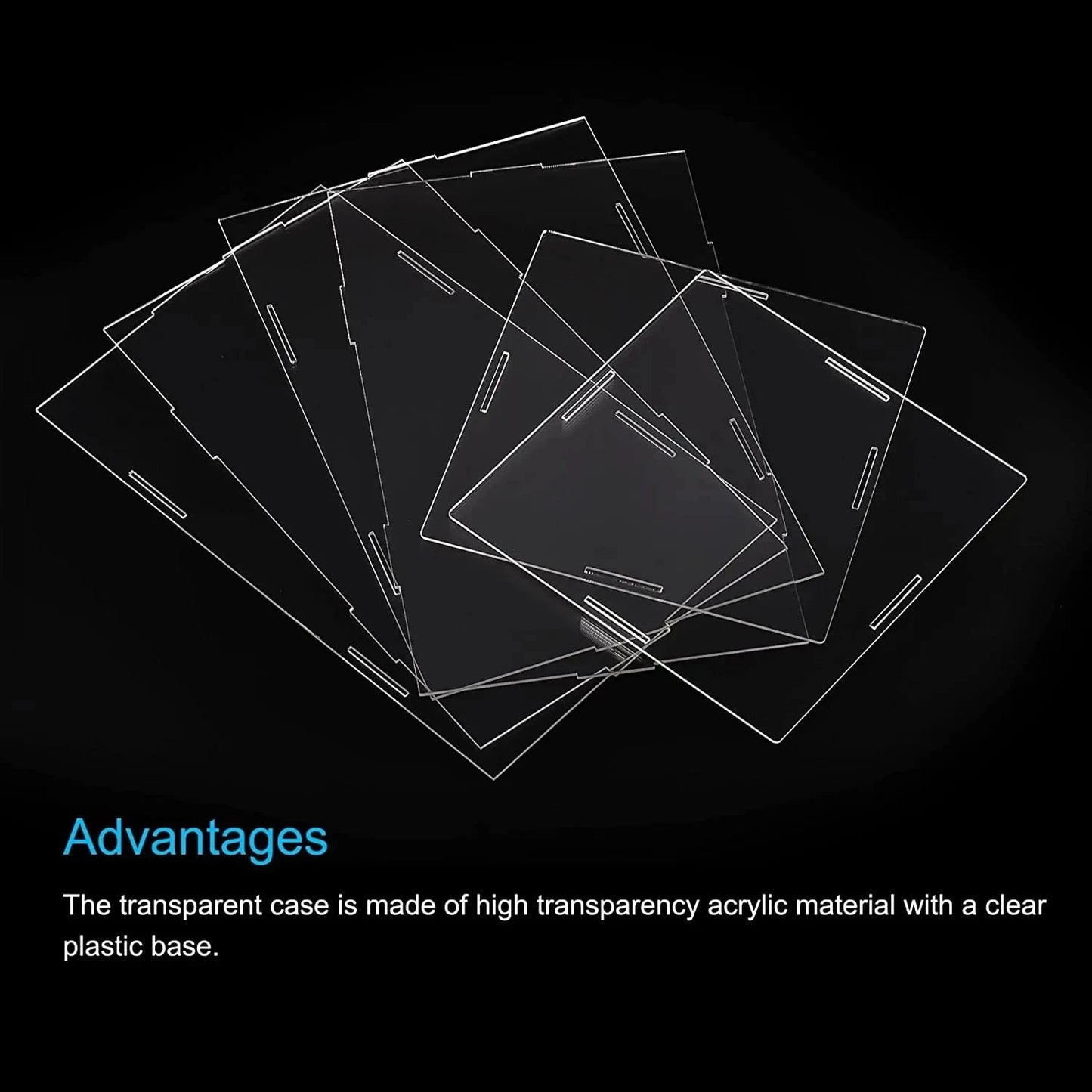 Clear Acrylic Display Box Case Countertop Organizer Stand Assemble
