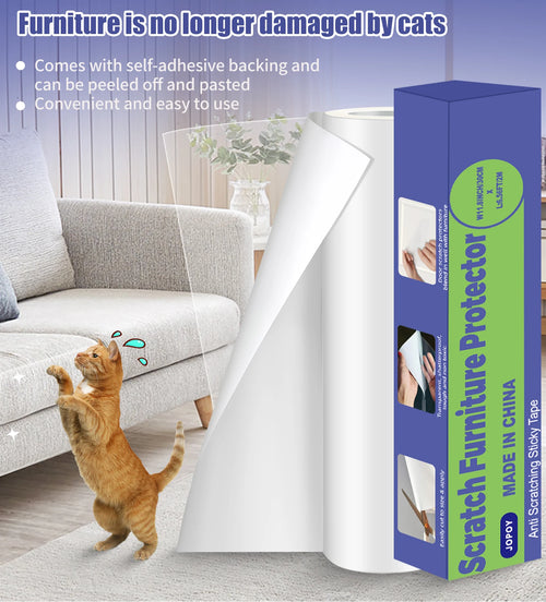 Anti Cat Scratch Furniture Protector, Single-Sided Sticky Couch