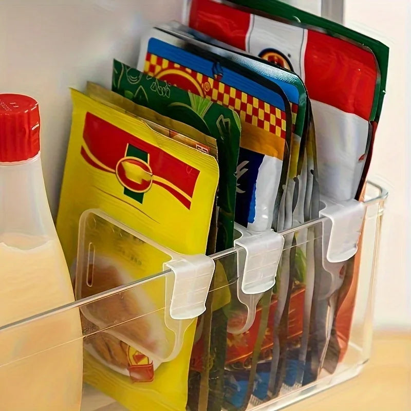 5 10 15 20PCS Sturdy Clear Refrigerator Organizer Dividers Adjustable