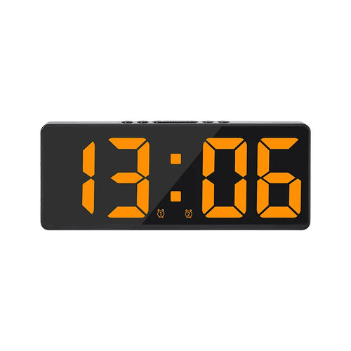 Digital Alarm Clock Voice Control Teperature Snooze Night Mode Desktop