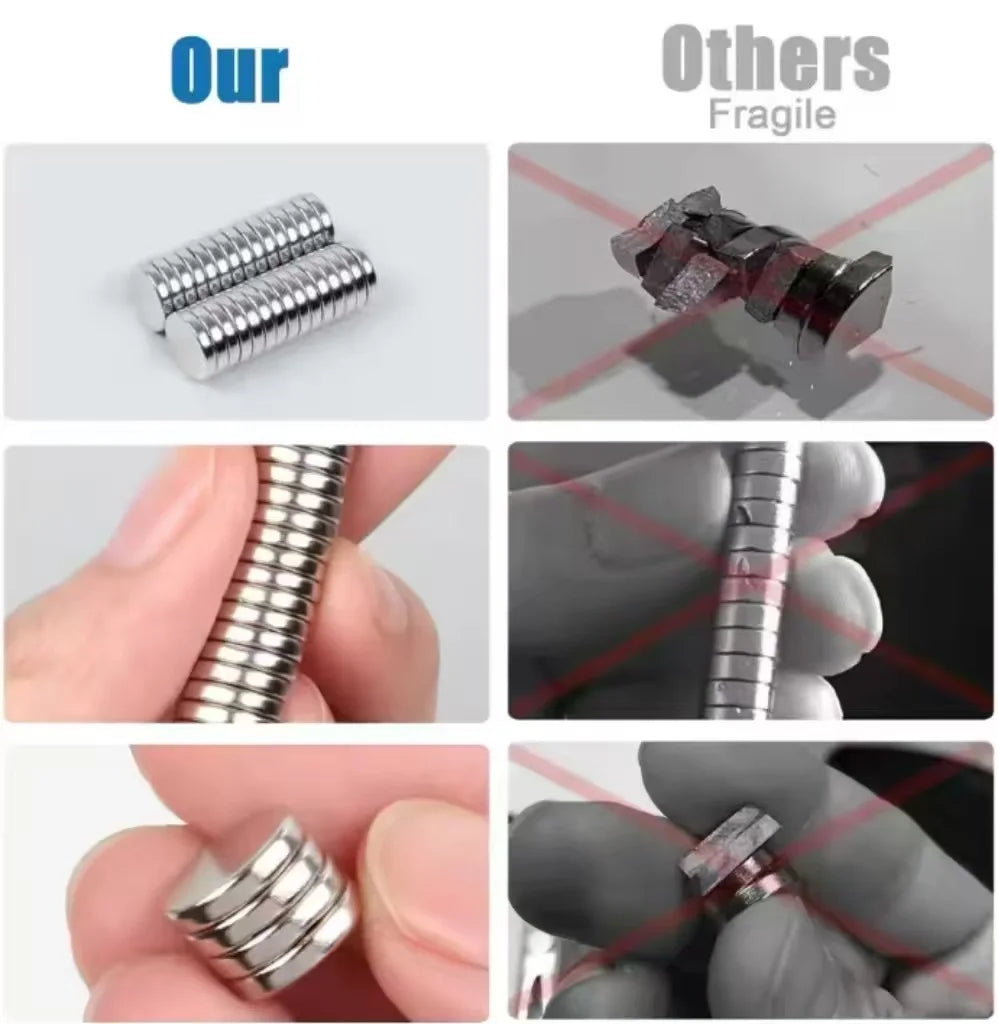 Strong Round Magnets for Fridge, DIY, Projects, Science, Office 4x2