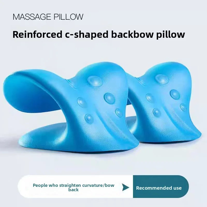 C-shaped pillow cervical massage pillow neck correction traction