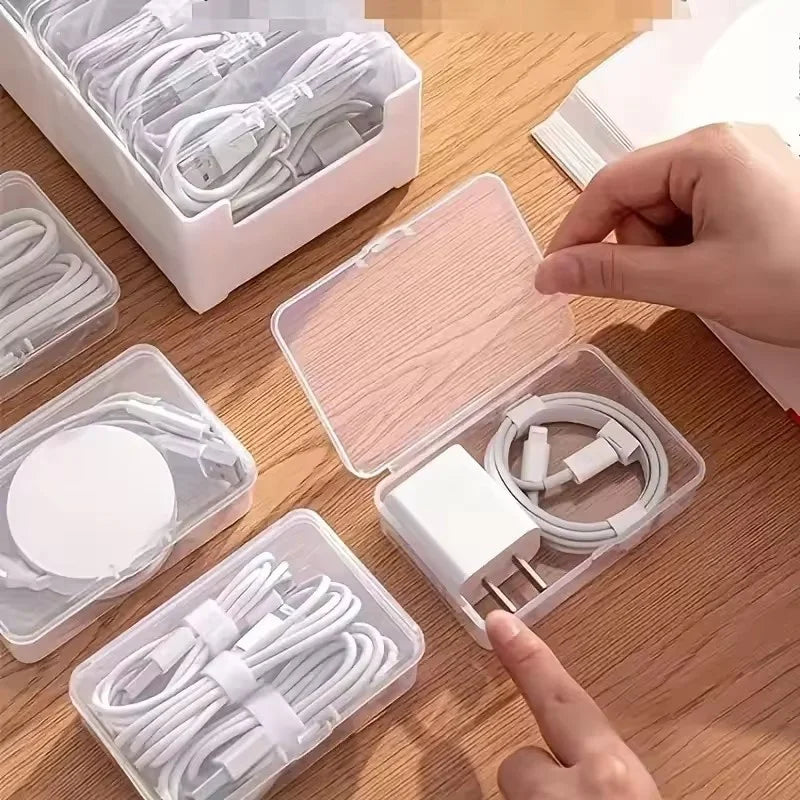 Cable Jewelry Accessories Organizer Storage Box Durable Plastic Daily
